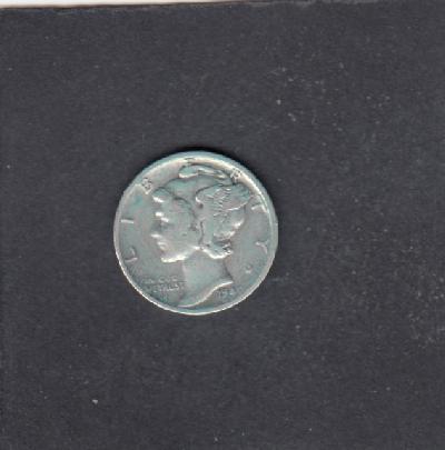 Beschrijving: 1 Dime MERCURY